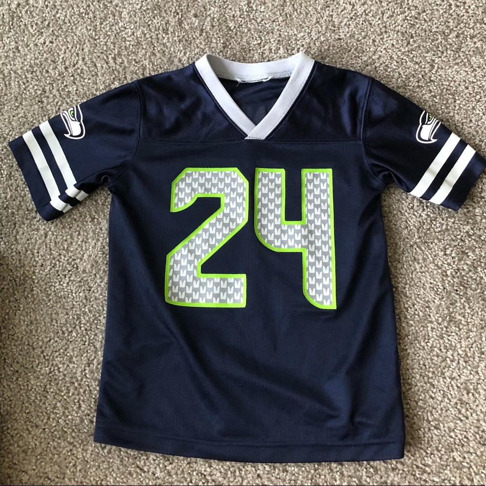 Seattle Seahawks Marshawn Lynch #24 jersey.